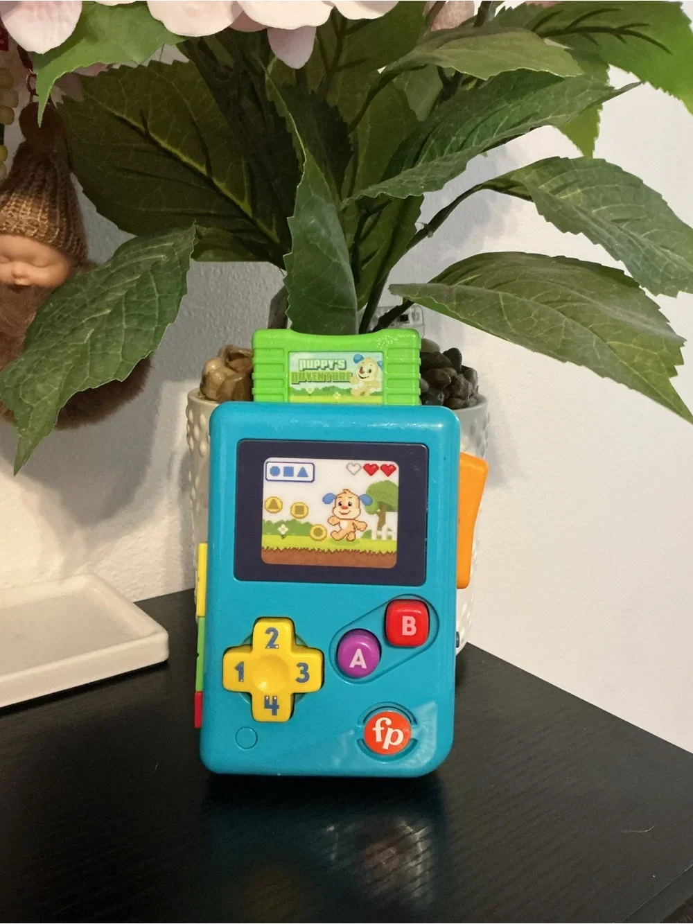 Fisher-Price Blue Learning Game Console Toy - Interactive Kids Play